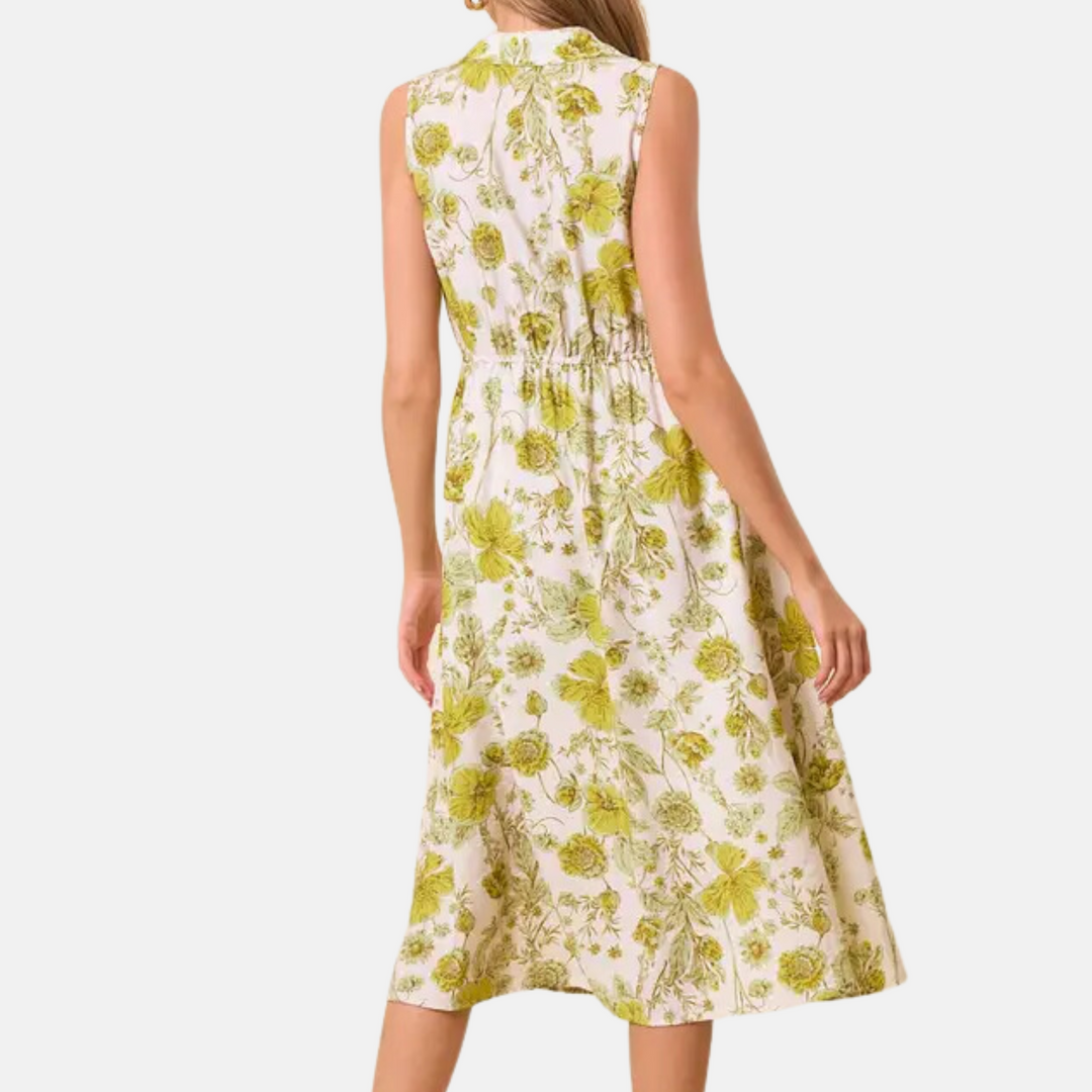 Garden Green Midi Dress