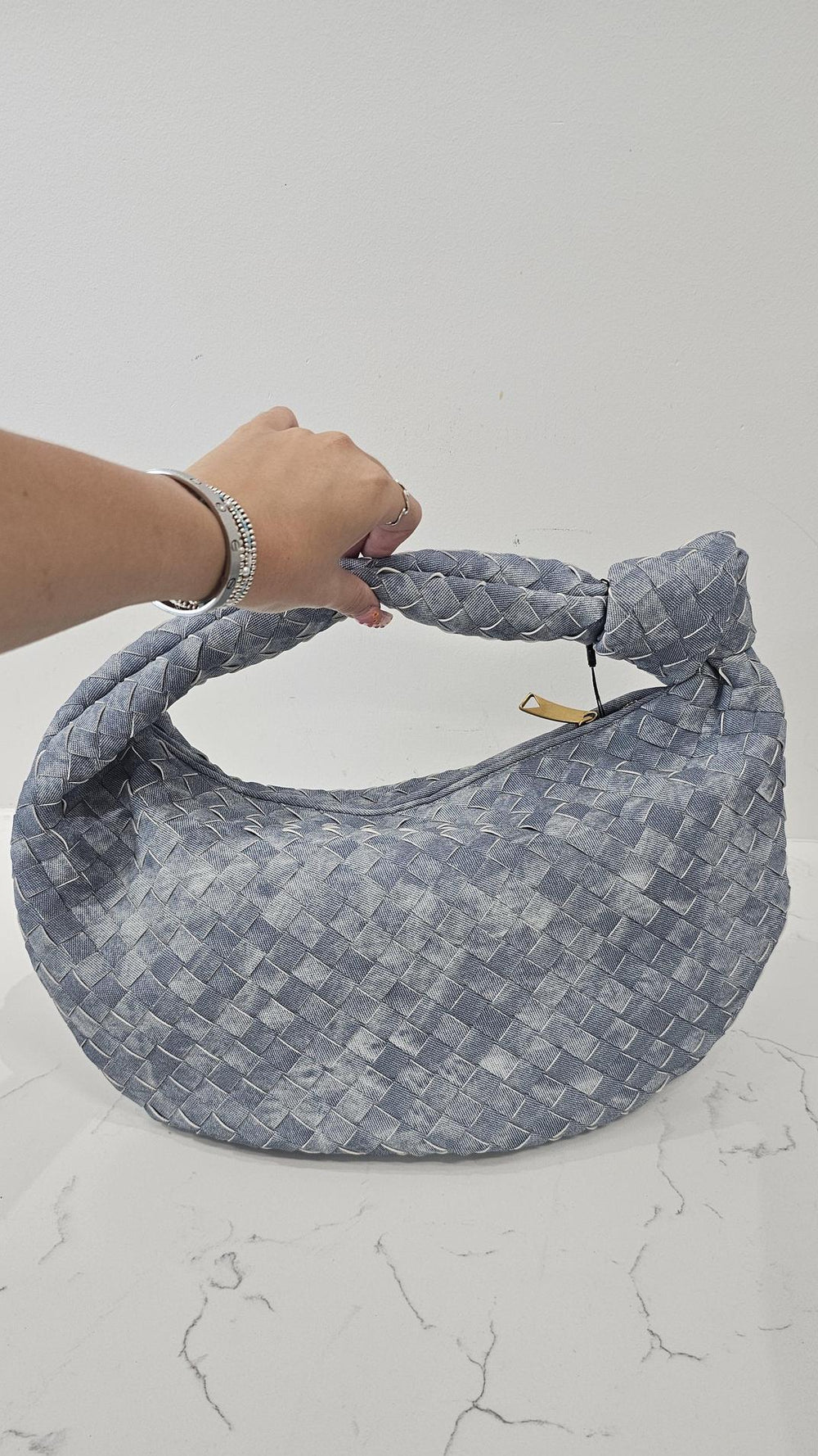 Denim Woven Bag – Abide Boutique