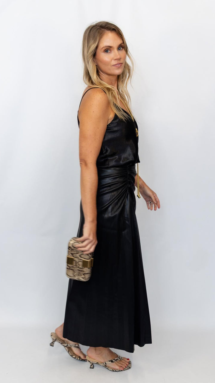 Faux Asymmetrical Starburst Skirt