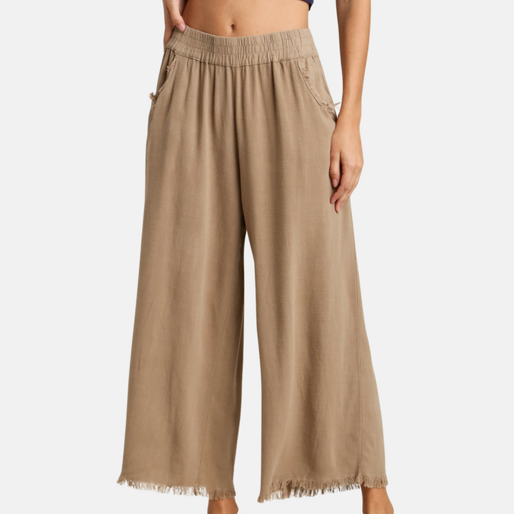 Latte Linen Pants