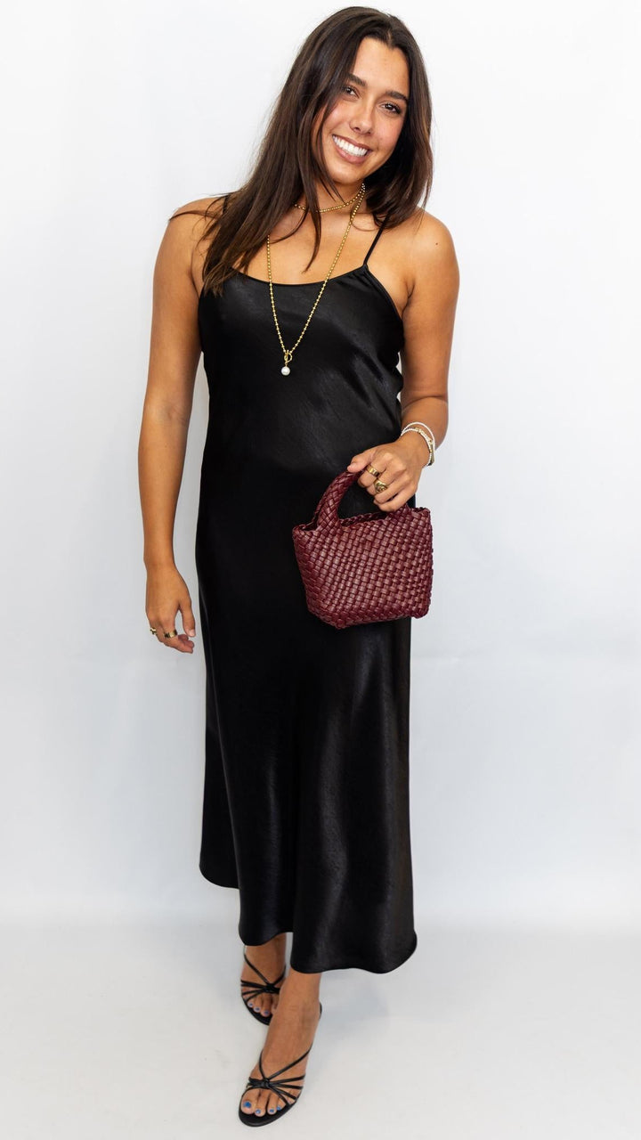 Satin Maxi Slip Dress