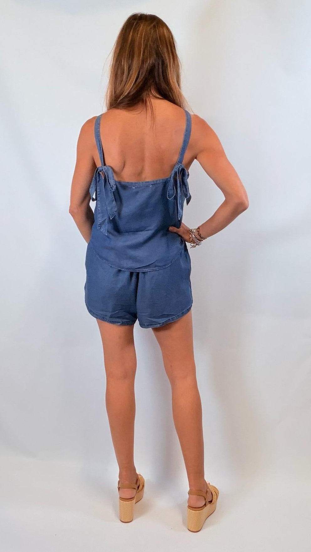 Denim Paperweight Shorts