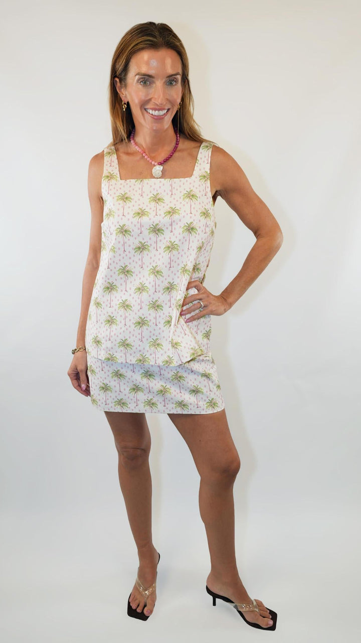 Palm Tree Mini Skirt