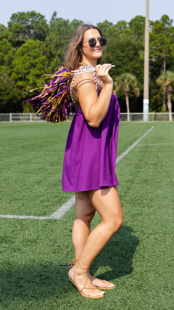 Cord Strap Mini Dress