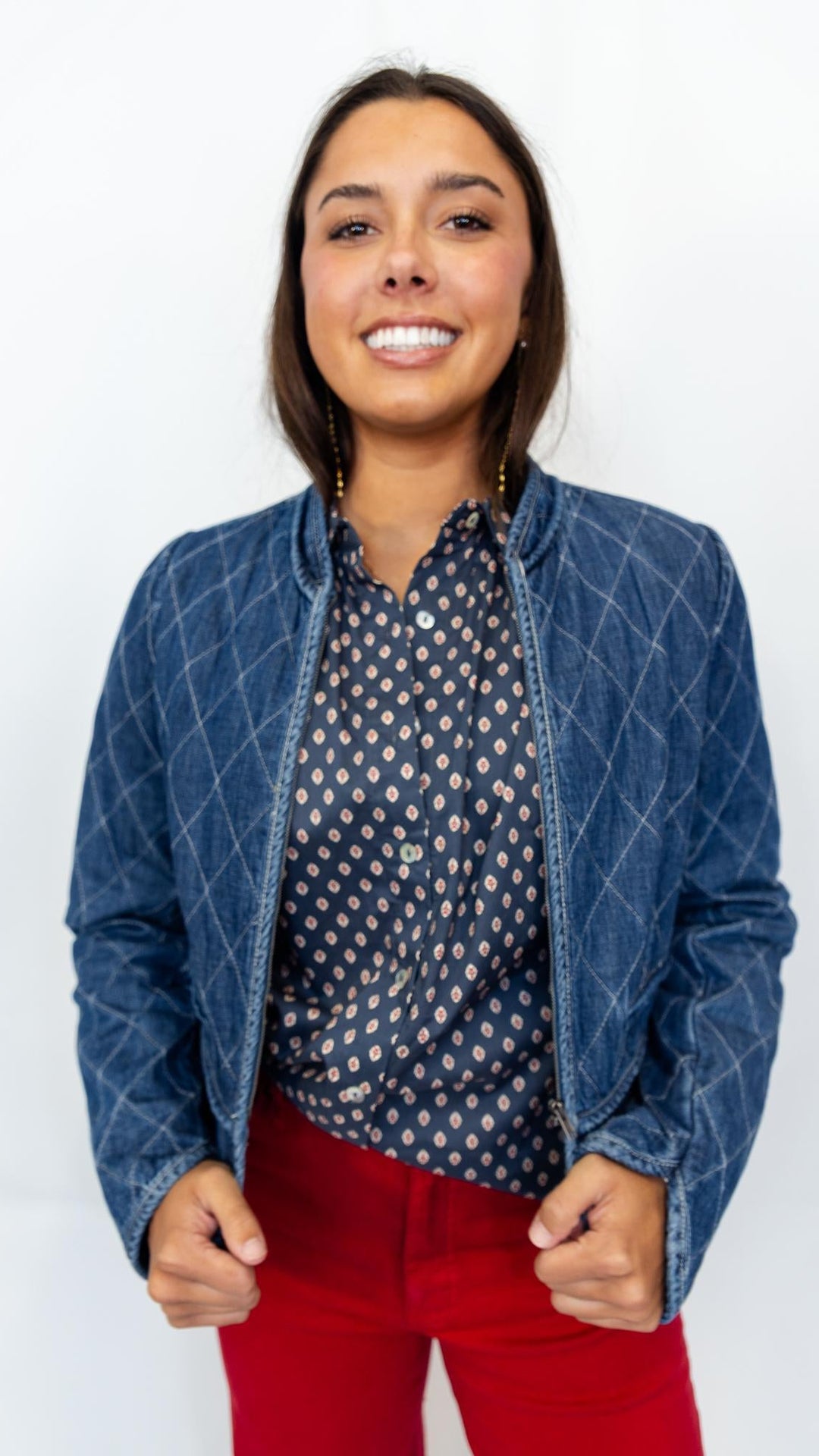 Quilted Denim Jacket