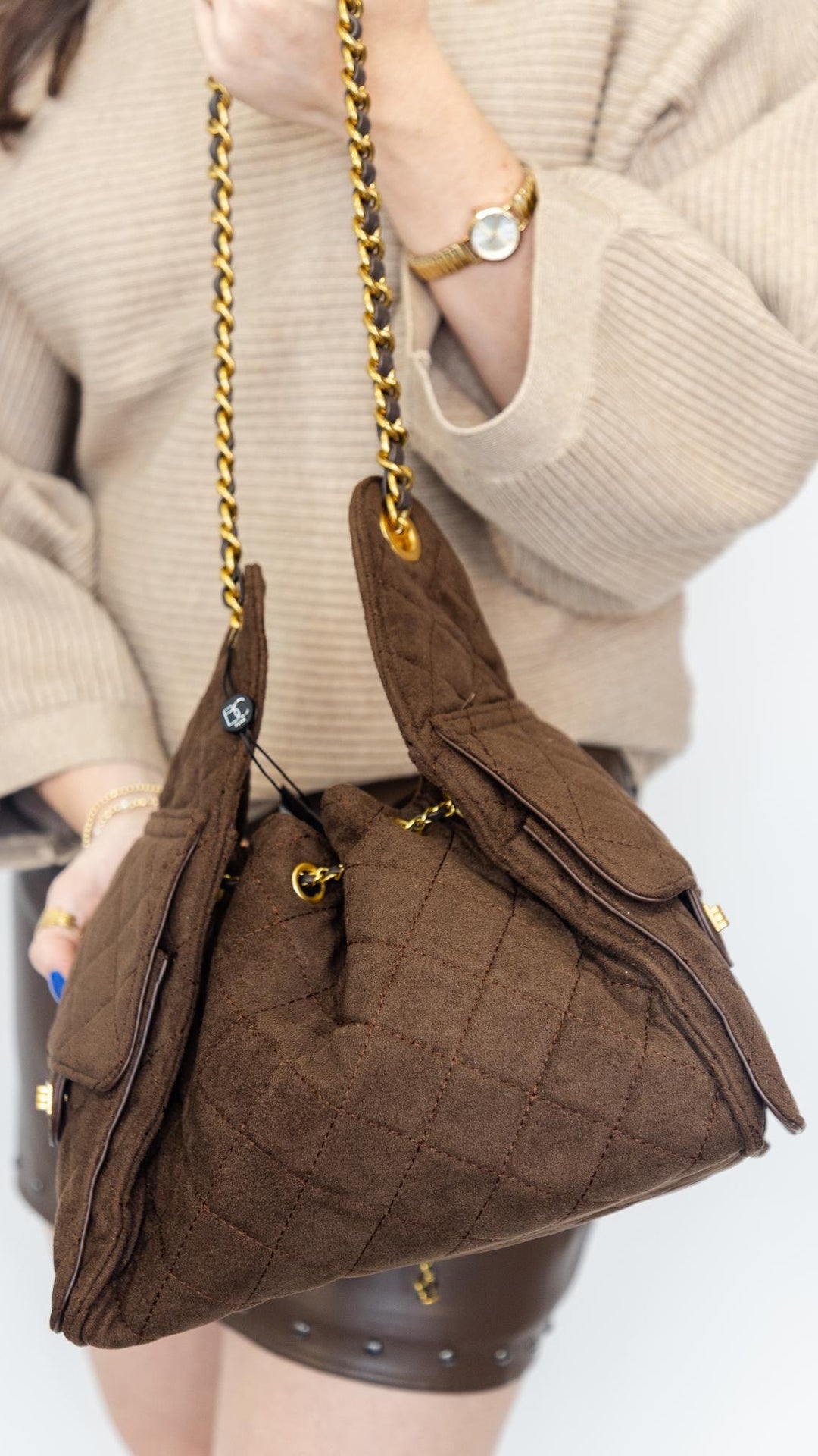 Textured Mock Neck Sweater