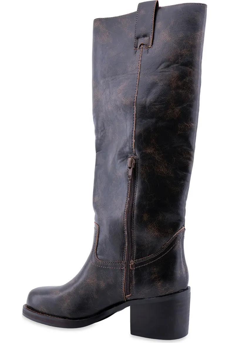 Zadie Faux Leather Knee High Boot