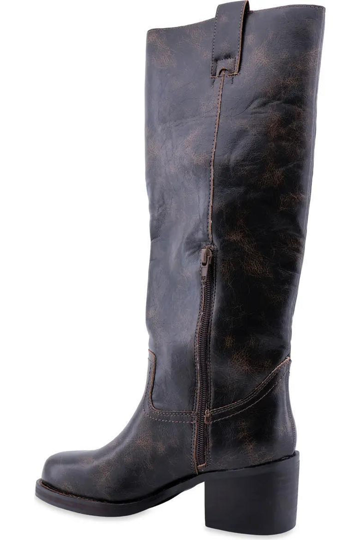 Zadie Faux Leather Knee High Boot