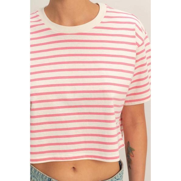 Striped Cropped Tee