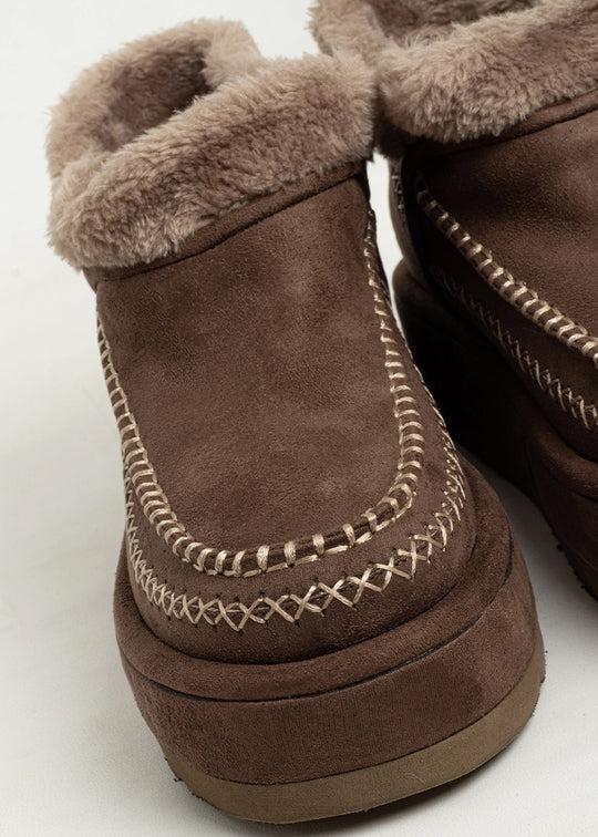 Ulla Taupe Suede Bootie