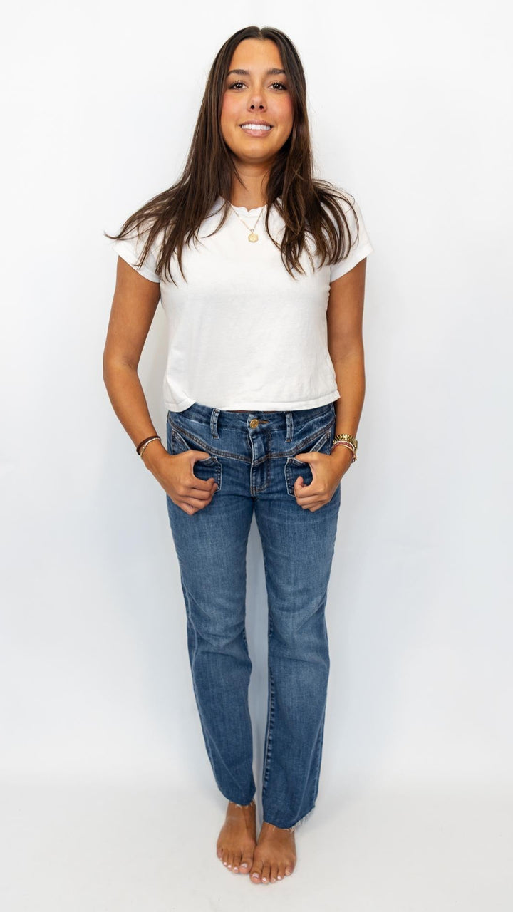Kelsey High Rise Ankle Flare