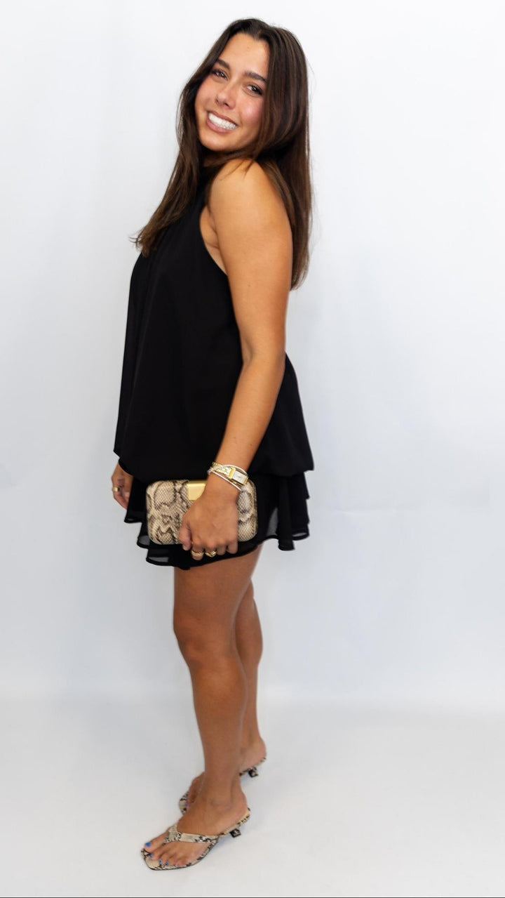Halter Backless Mini Dress