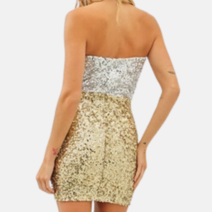 Sequin Mini Tube Dress