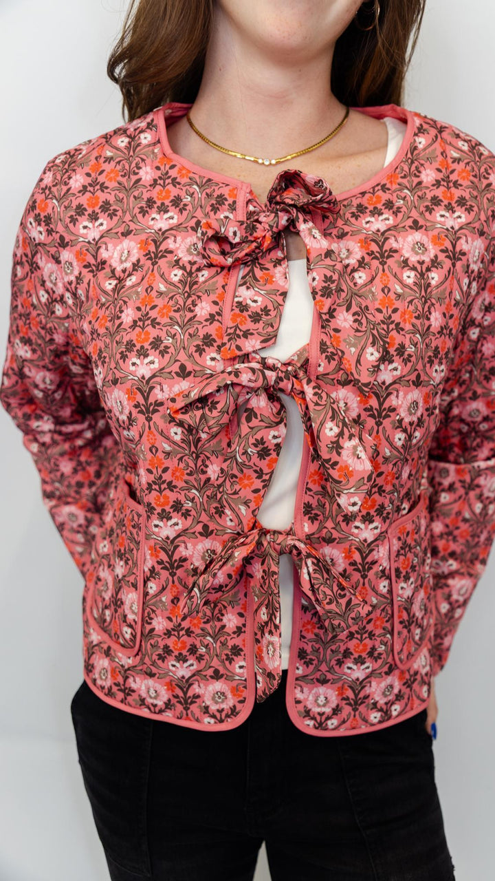 MS Pink Quilted Jacket