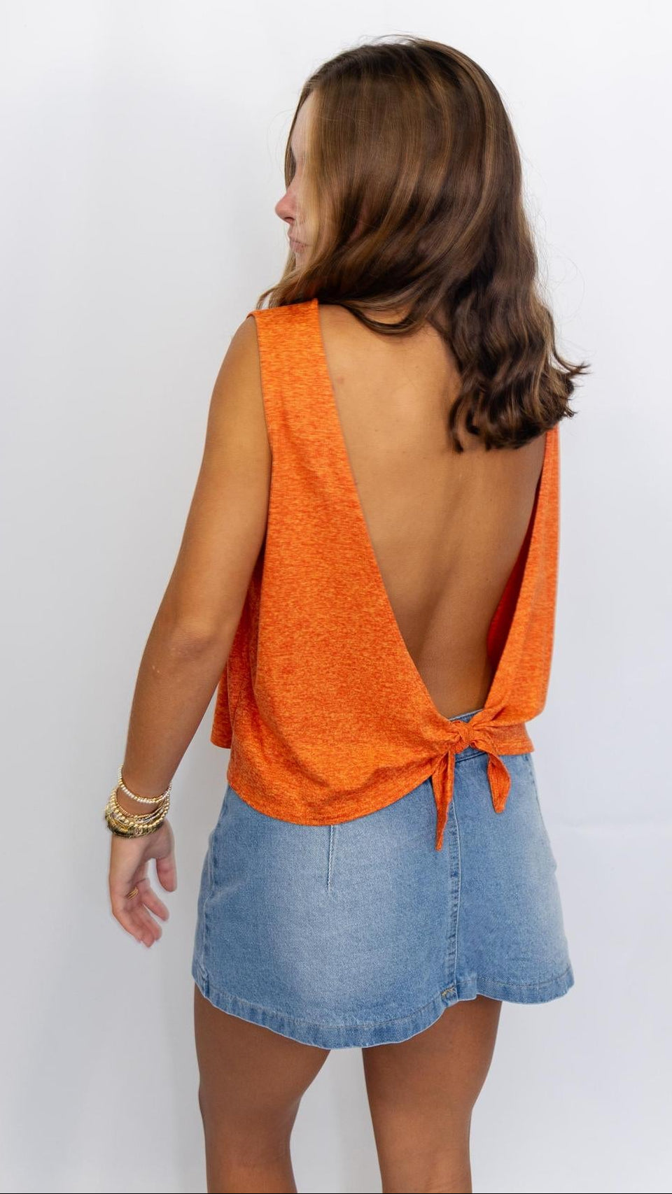 Tie-Back Sleeveless Top