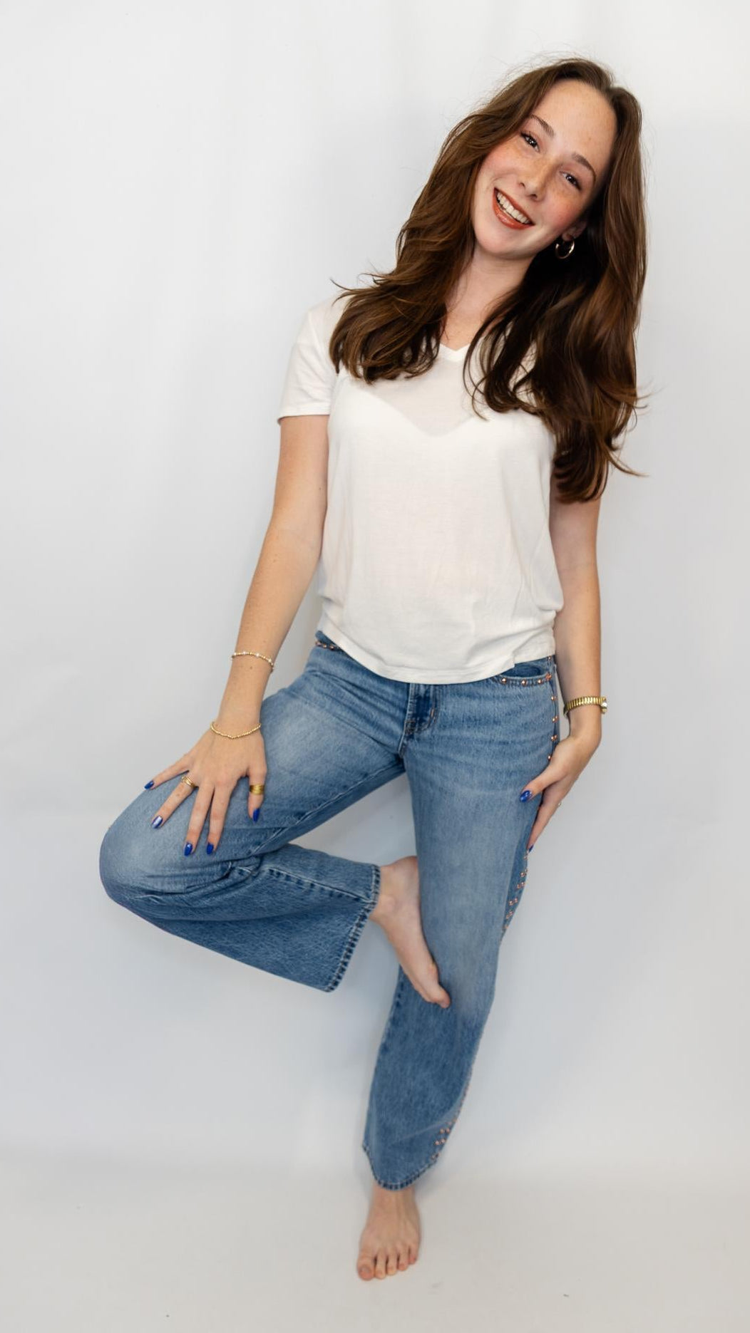 Lexi Mid Rise Star Studded