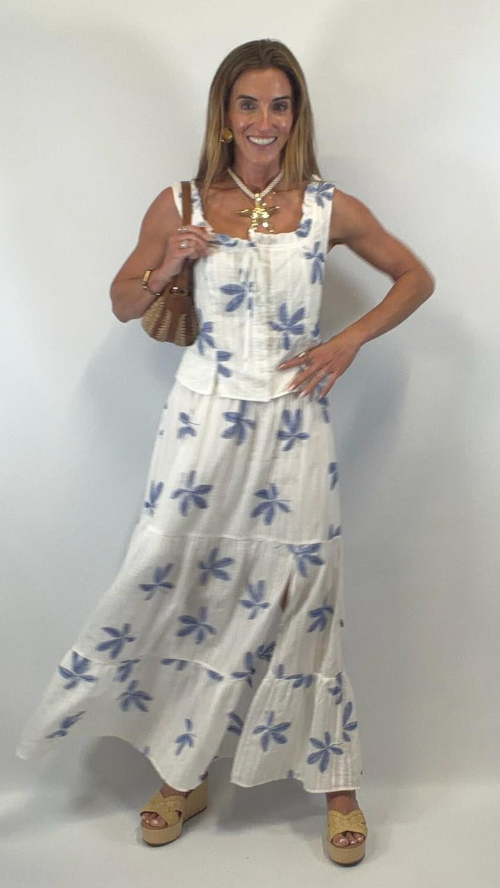 Tiered Skirt Side Slit