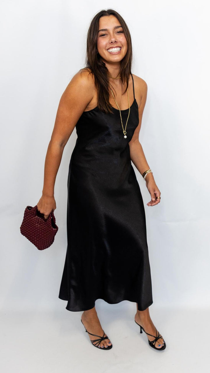Satin Maxi Slip Dress