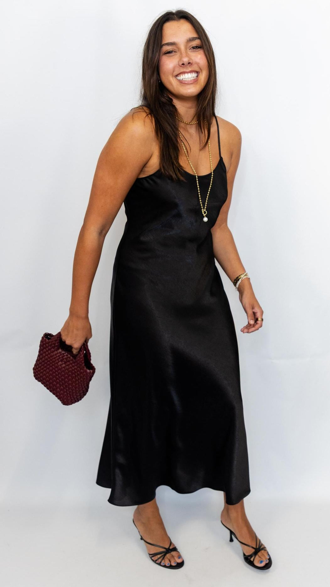 Satin Maxi Slip Dress