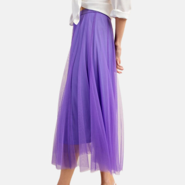 Violet Tulle Maxi Skirt