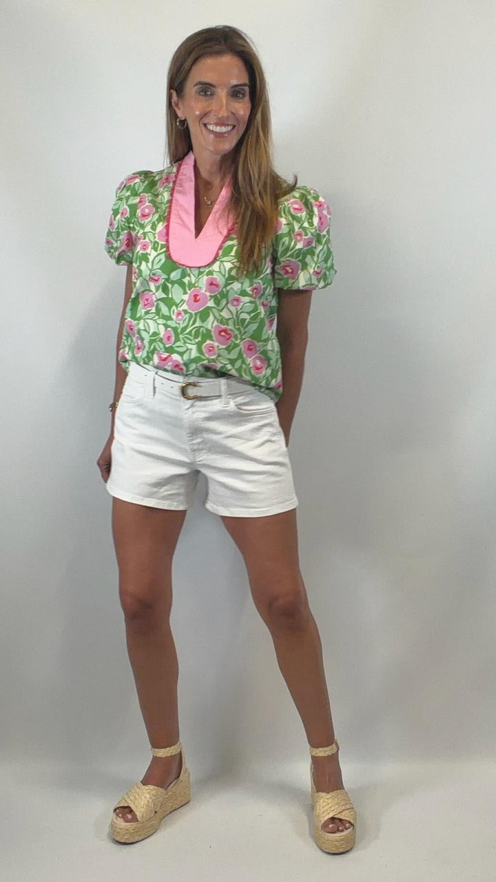 Green Ric Rac Top