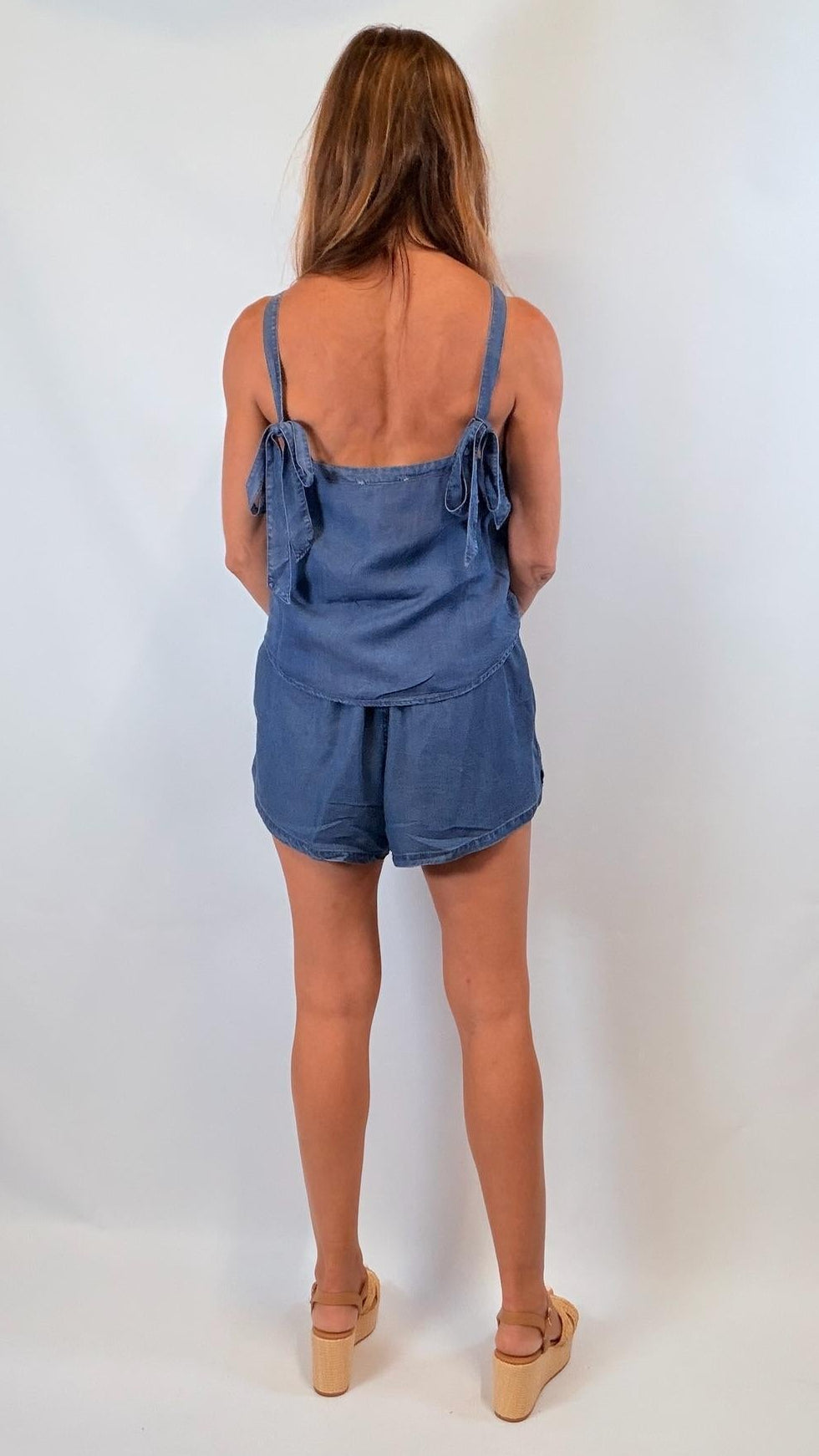 Denim Paperweight Shorts