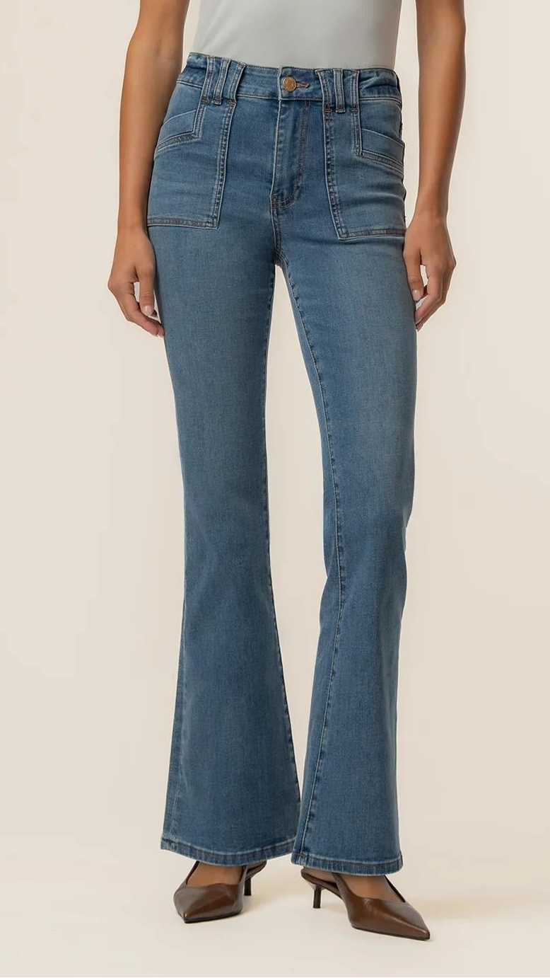 Stella High Rise Flare Wish Wash