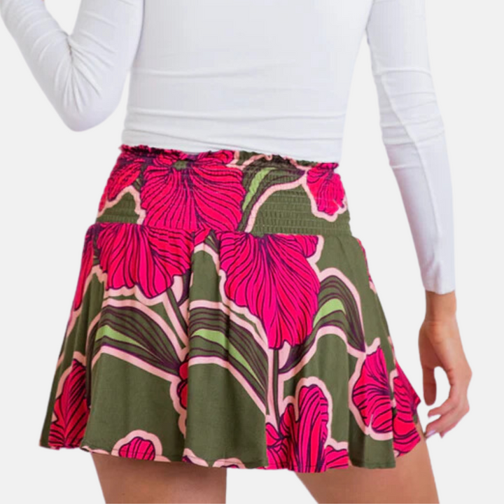 Floral Smock Skort