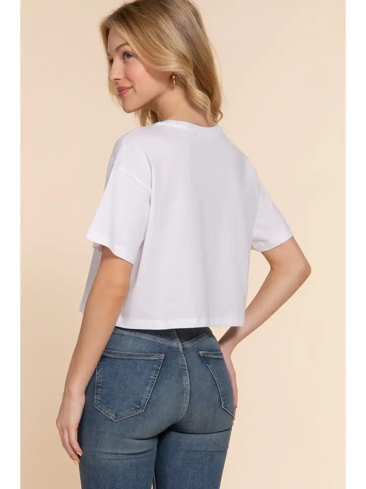 SS Crew Neck Oversize Crop