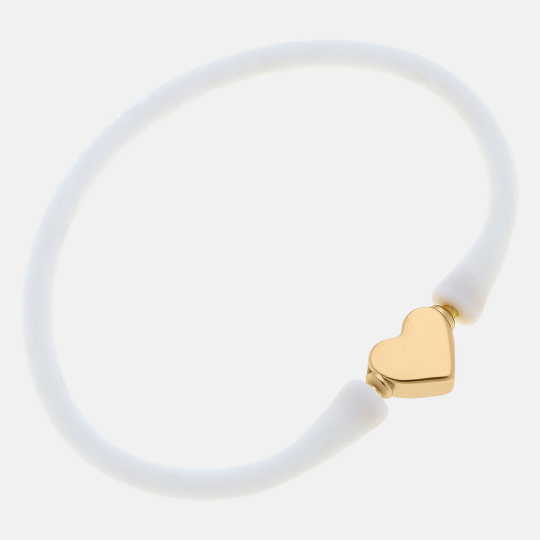 Bali Heart Silicone Bracelet