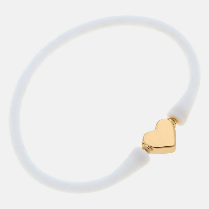 Bali Heart Silicone Bracelet