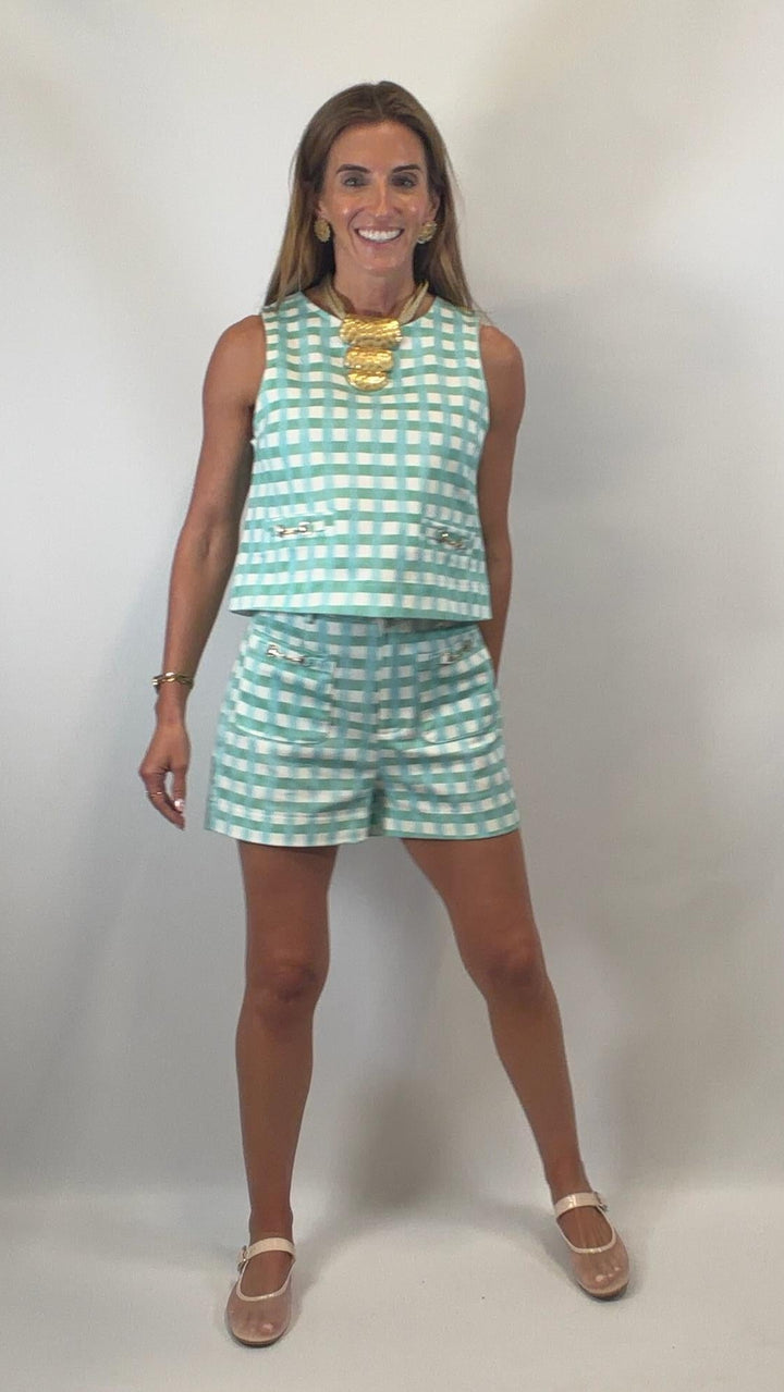 Plaid Mint Combo Set