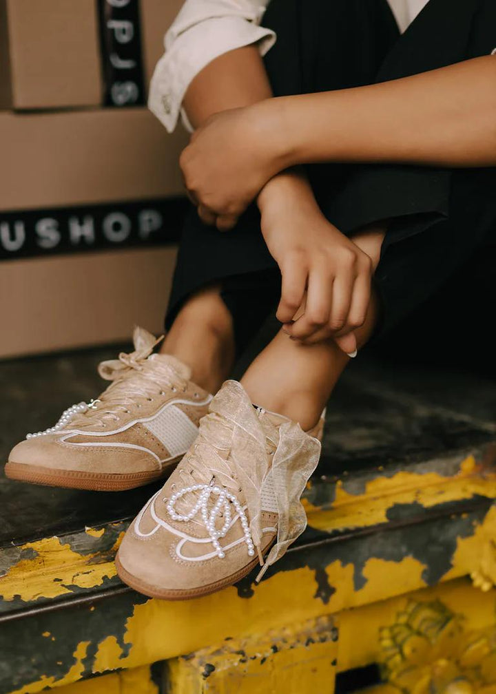 Taupe Suede Sneaker