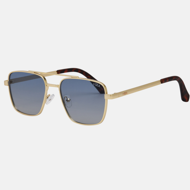 Brooks Sunnies-Gold/Blue Polarized Lens