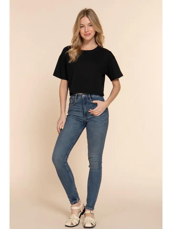 SS Crew Neck Oversize Crop