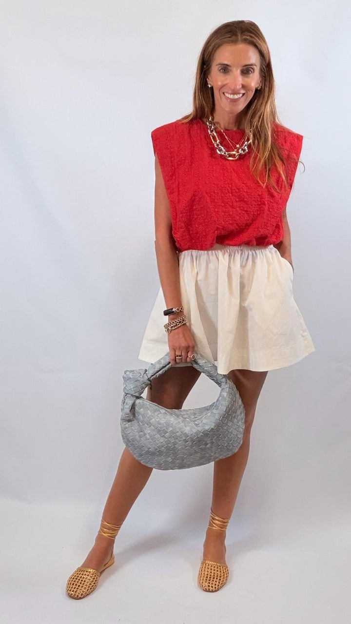 Sleeveless Bubble Top