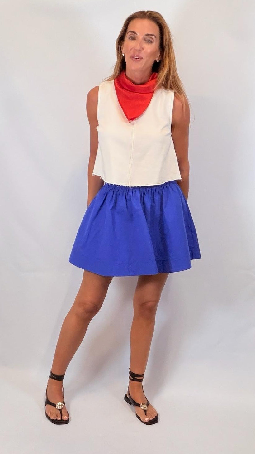 Crisp Poplin Skirt
