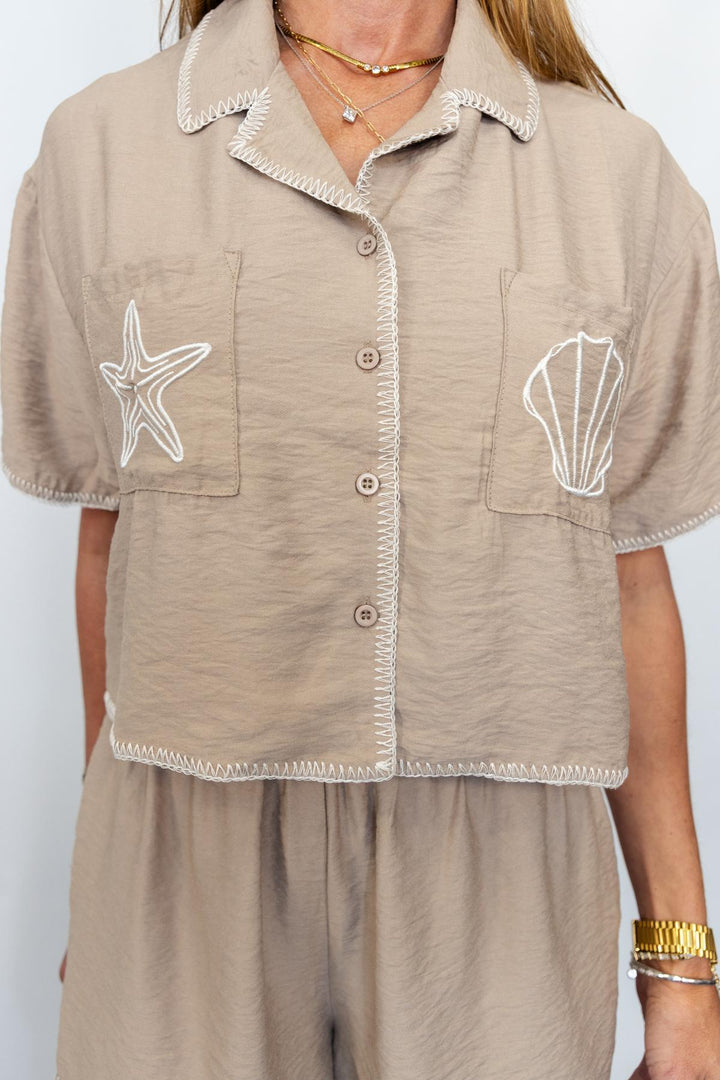 Khaki Seashell Set