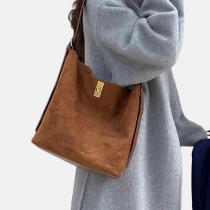 Suede Bucket Bag