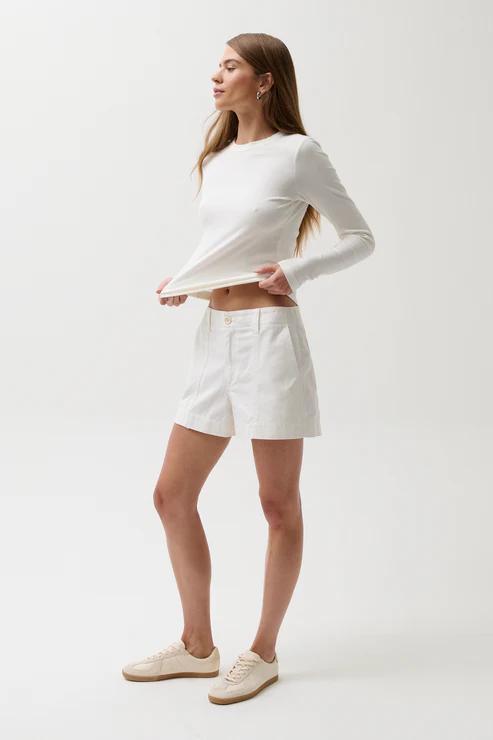 Mason Relaxed Utility Short White