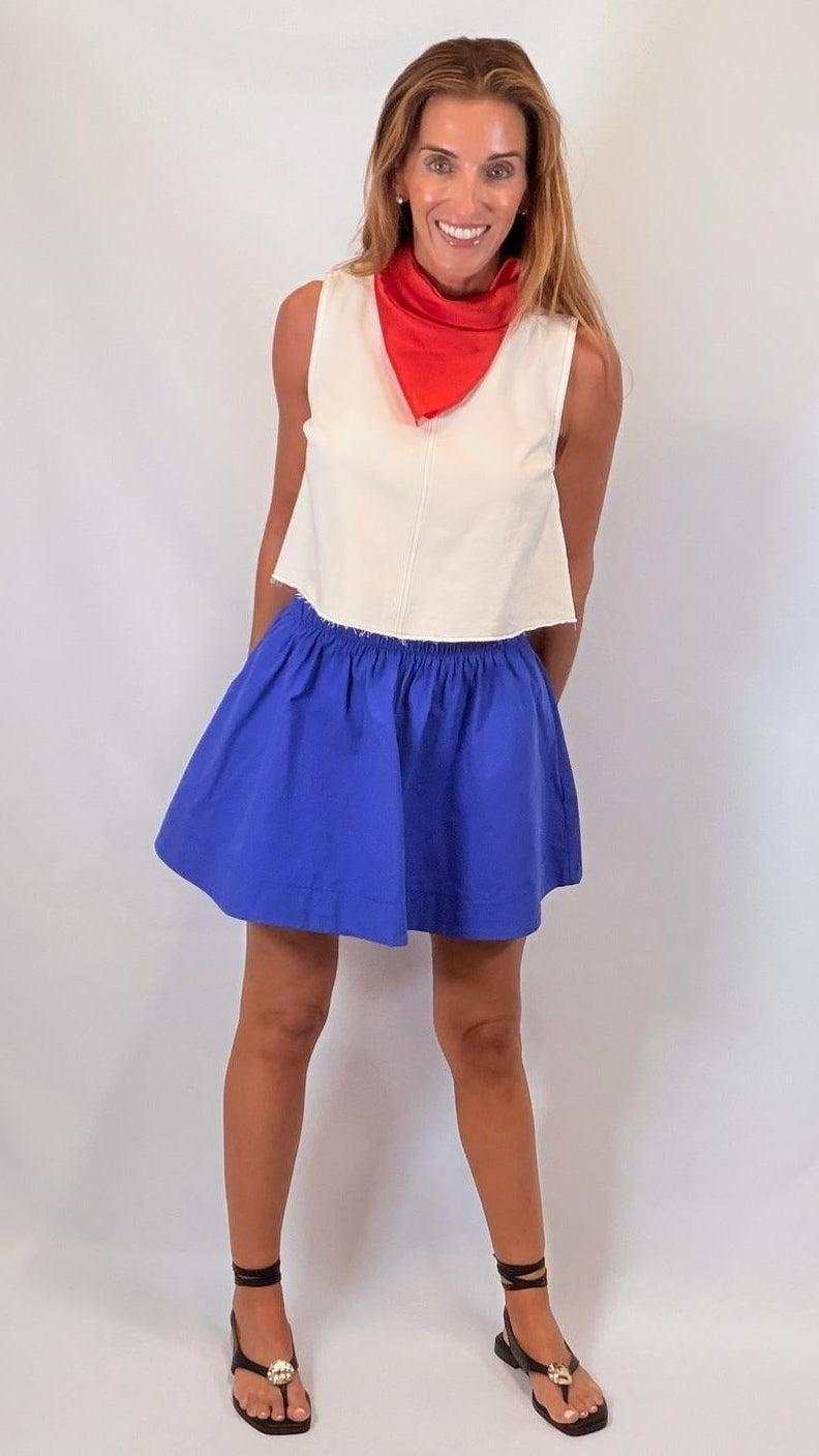 Crisp Poplin Skirt
