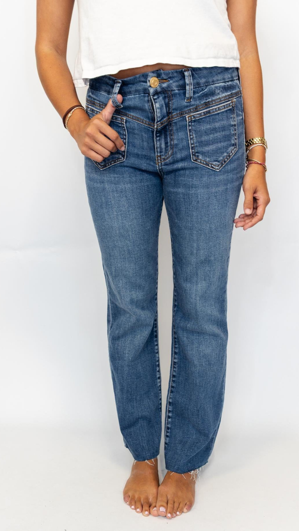 Kelsey High Rise Ankle Flare