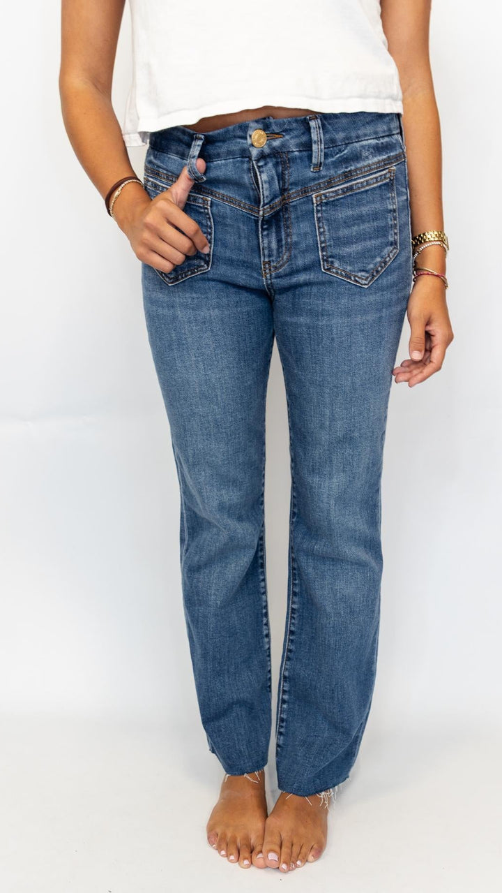 Kelsey High Rise Ankle Flare