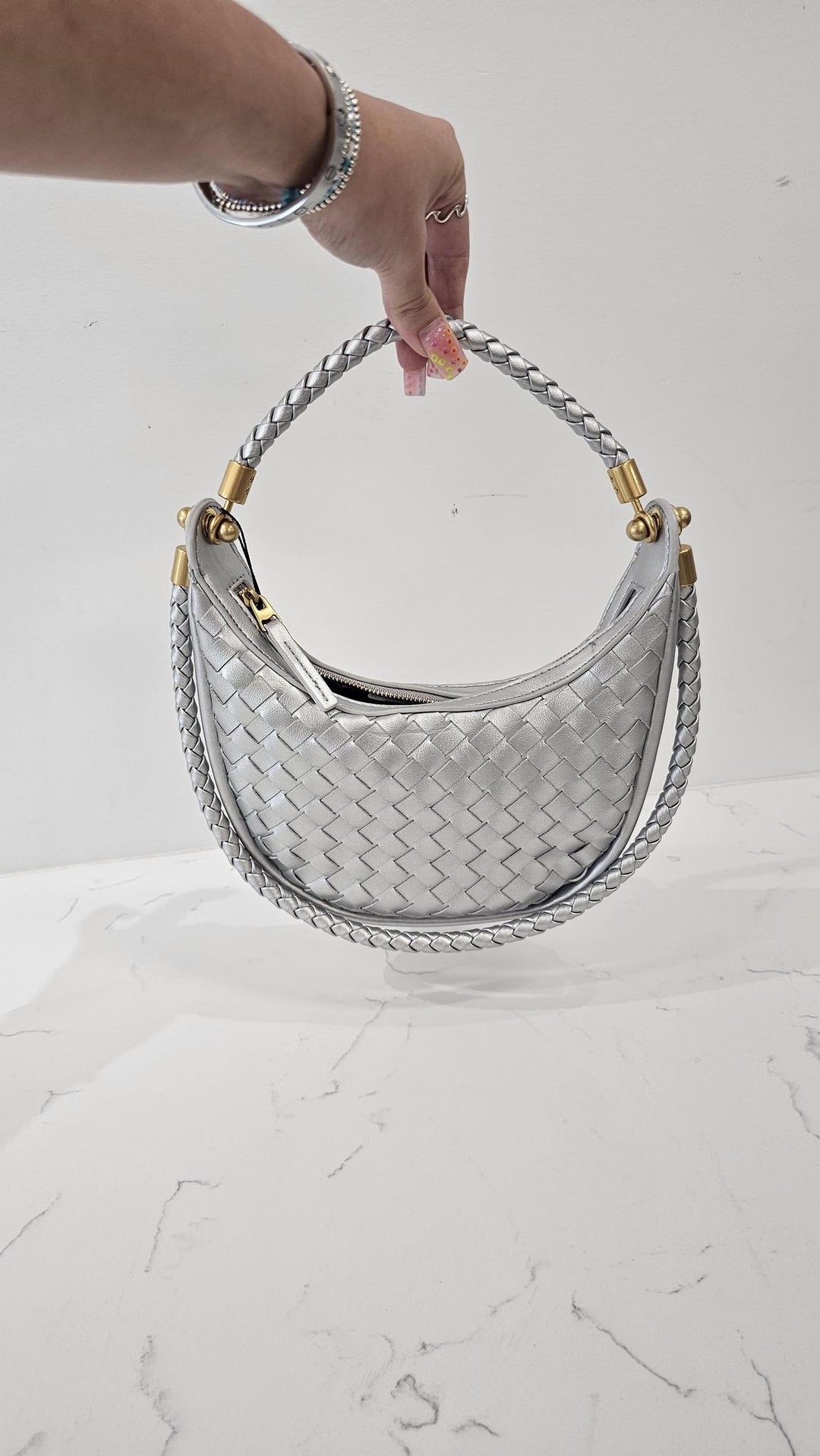 Woven Hobo Handbag