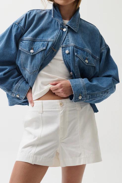 Mason Relaxed Utility Short White