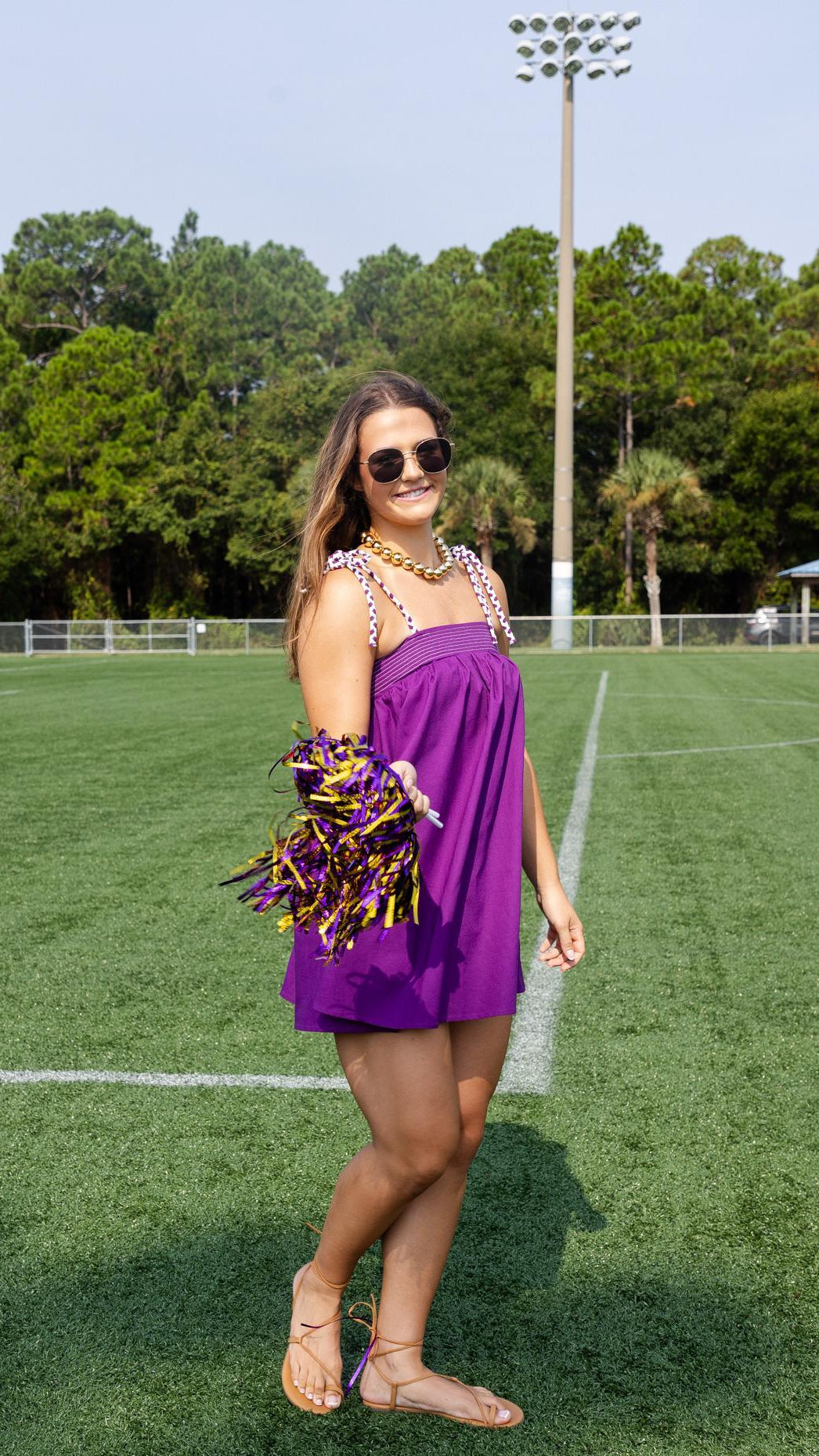 Cord Strap Mini Dress