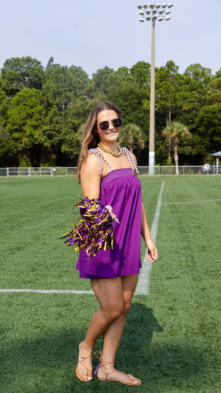 Cord Strap Mini Dress