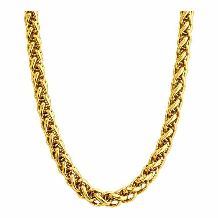 Gold 6mm Gold Wheat Chain 16" - view 2