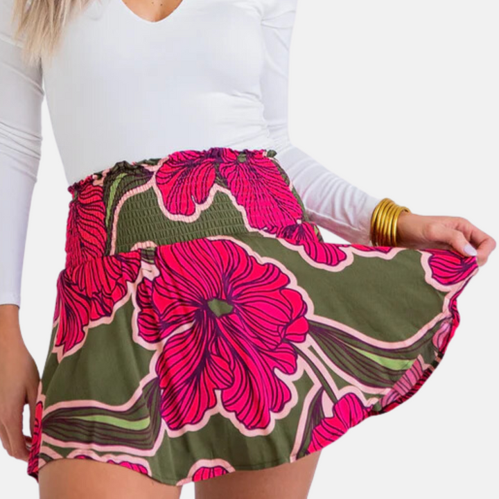 Floral Smock Skort