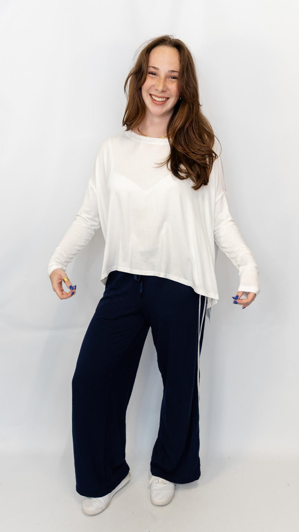 Boat Neck Boxy Tee Top